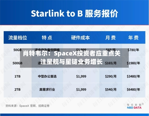 肖特韦尔:SpaceX投资者应重点关注星舰与星链业务增长-第2张图片
