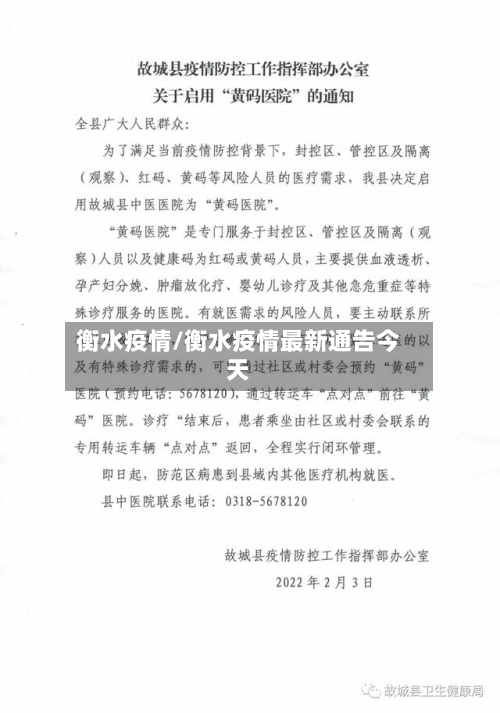 衡水疫情/衡水疫情最新通告今天-第2张图片