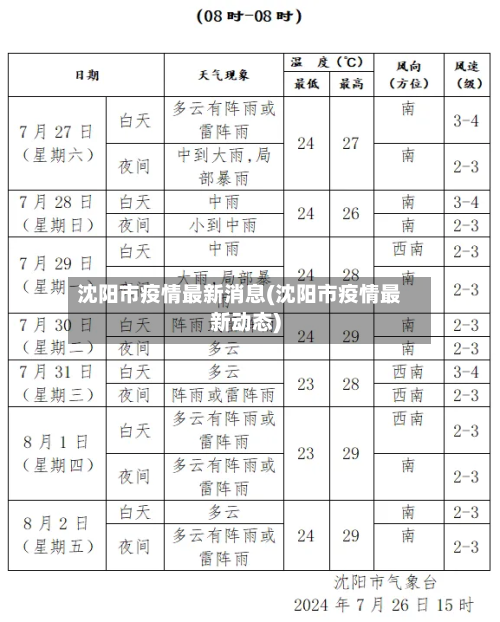 沈阳市疫情最新消息(沈阳市疫情最新动态)