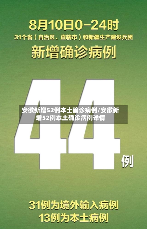 安徽新增52例本土确诊病例/安徽新增52例本土确诊病例详情-第3张图片