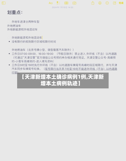 【天津新增本土确诊病例1例,天津新增本土病例轨迹】-第2张图片