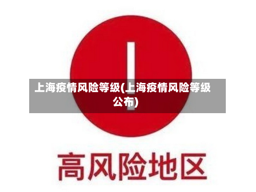 上海疫情风险等级(上海疫情风险等级公布)