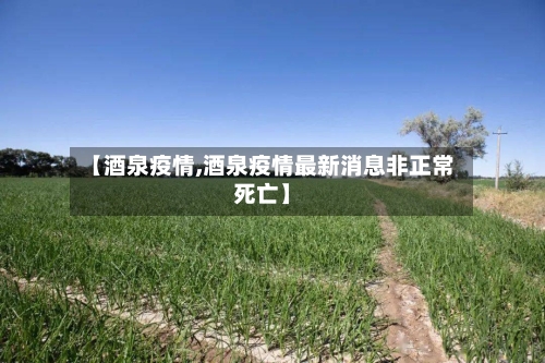 【酒泉疫情,酒泉疫情最新消息非正常死亡】-第2张图片