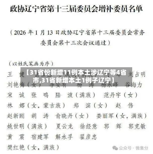 【31省份新增11例本土涉辽宁等4省市,31省新增本土1例子辽宁】-第2张图片