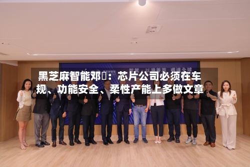 黑芝麻智能邓堃：芯片公司必须在车规、功能安全、柔性产能上多做文章