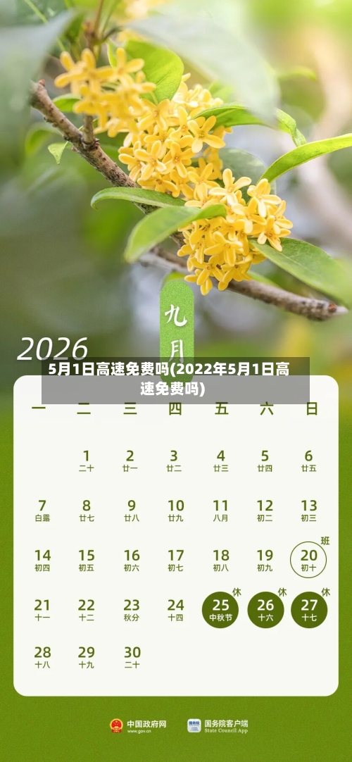 5月1日高速免费吗(2022年5月1日高速免费吗)-第2张图片