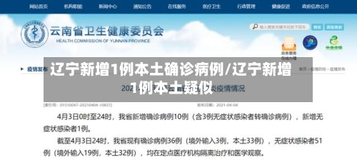 辽宁新增1例本土确诊病例/辽宁新增1例本土疑似