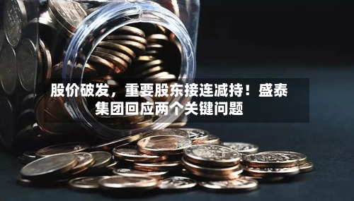 股价破发，重要股东接连减持！盛泰集团回应两个关键问题-第3张图片