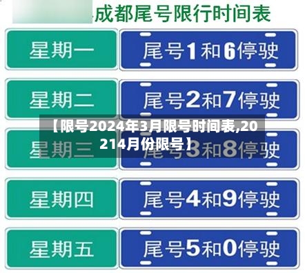 【限号2024年3月限号时间表,20214月份限号】