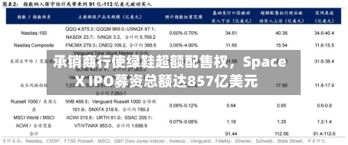 承销商行使绿鞋超额配售权，SpaceX IPO募资总额达857亿美元-第2张图片