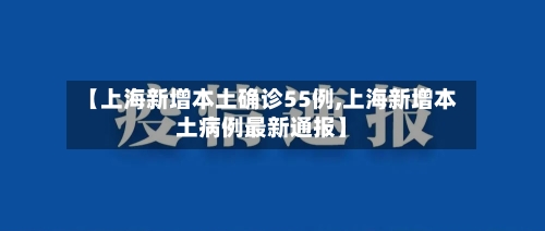 【上海新增本土确诊55例,上海新增本土病例最新通报】-第3张图片