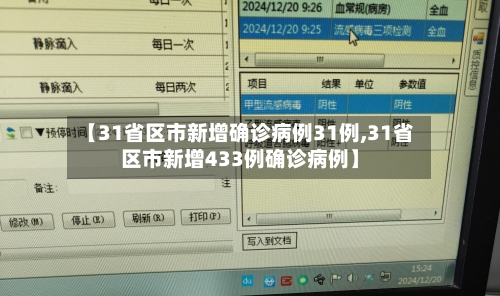 【31省区市新增确诊病例31例,31省区市新增433例确诊病例】