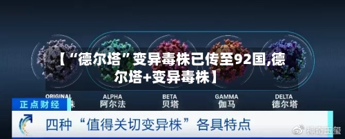 【“德尔塔”变异毒株已传至92国,德尔塔+变异毒株】-第2张图片