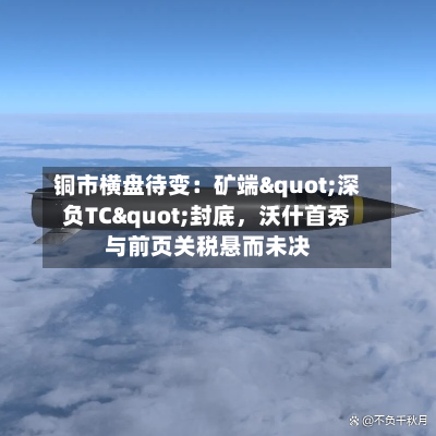 铜市横盘待变：矿端"深负TC"封底，沃什首秀与前页关税悬而未决-第3张图片