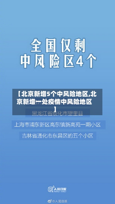 【北京新增5个中风险地区,北京新增一处疫情中风险地区】-第2张图片